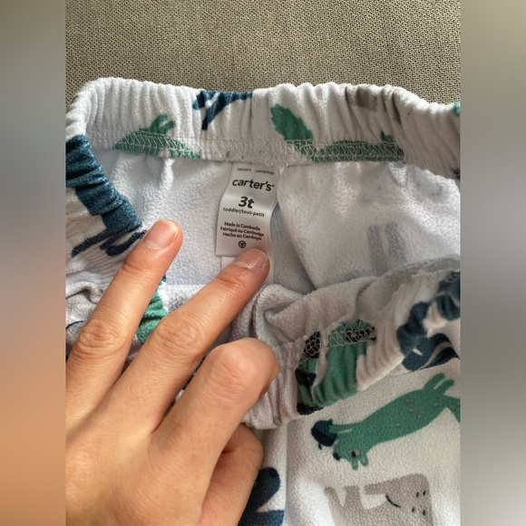 Carter’s Two Piece Fleece Pajamas Size 3T - Picture 5 of 7